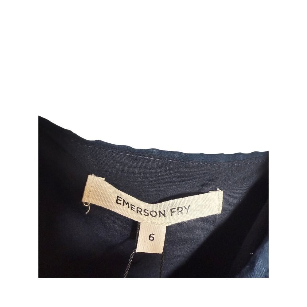 NWT Emerson Fry FLORENTINE DRESS - NAVY SEERSUCKER Sz. 6 - Picture 6 of 8